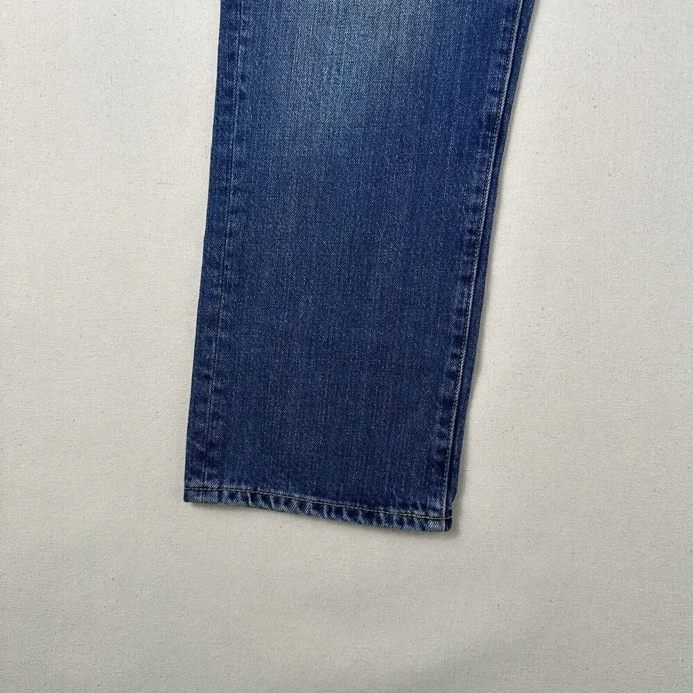 Outerknown Dune High Rise Slim‎ Fit Jeans Women’s 31 Blue Denim Stretch Pants